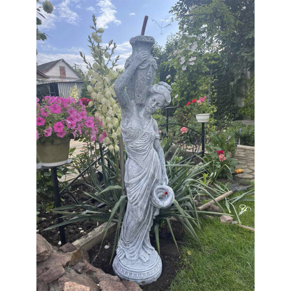 Бетонна Скульптура Дівчина з Глечиками для саду - Зображення 3