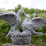 Форма для садовой скульптуры Голуби