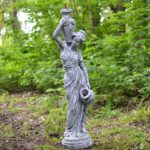 Бетонна Скульптура Дівчина з Глечиками для саду