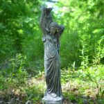 Бетонна Скульптура Дівчина з Глечиком для саду