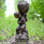 Форма для садовой скульптуры Мальчик с кувшином