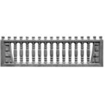 Форма для європаркану Цегла в канті Ажур прямий — изображение 3