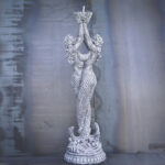 Бетонна Скульптура Русалки для саду — изображение 2