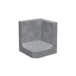 Блок підпірної стіни L-подібний кутовий №1