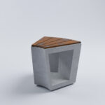 Бетонная уличная скамья Роттердам Д7