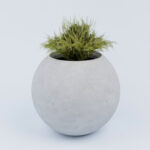 Вуличний Бетонний Вазон Сфера L