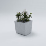 Бетонный уличный вазон Роттердам Д3 Бетонный уличный вазон Роттердам Д3